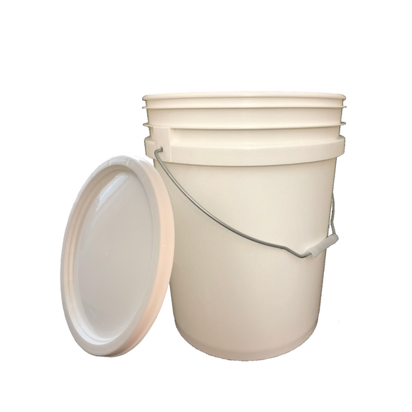 Bucket - 5 Gallon Outdoor Bucket Metal Handle with Lid