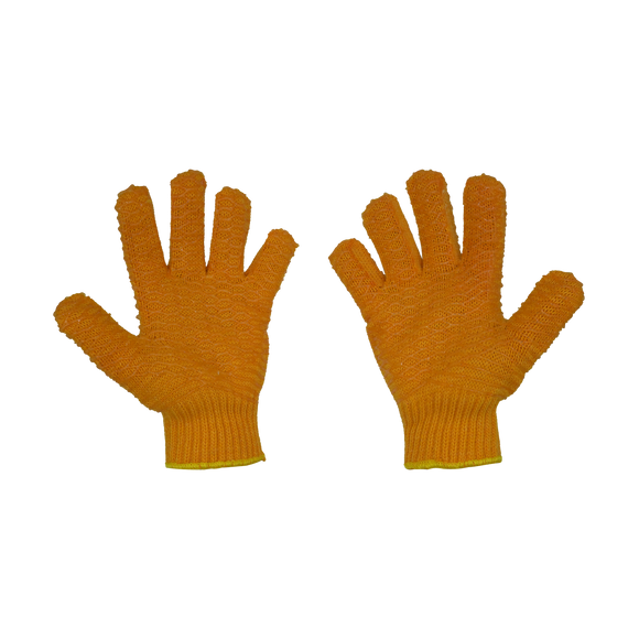 Joy Fish Orange Vinyl Coated Gloves - Lee Fisher Sports 