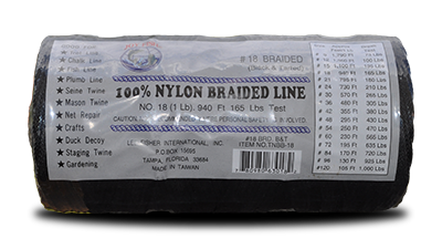 Nylon Braided Twine– Black & Tarred