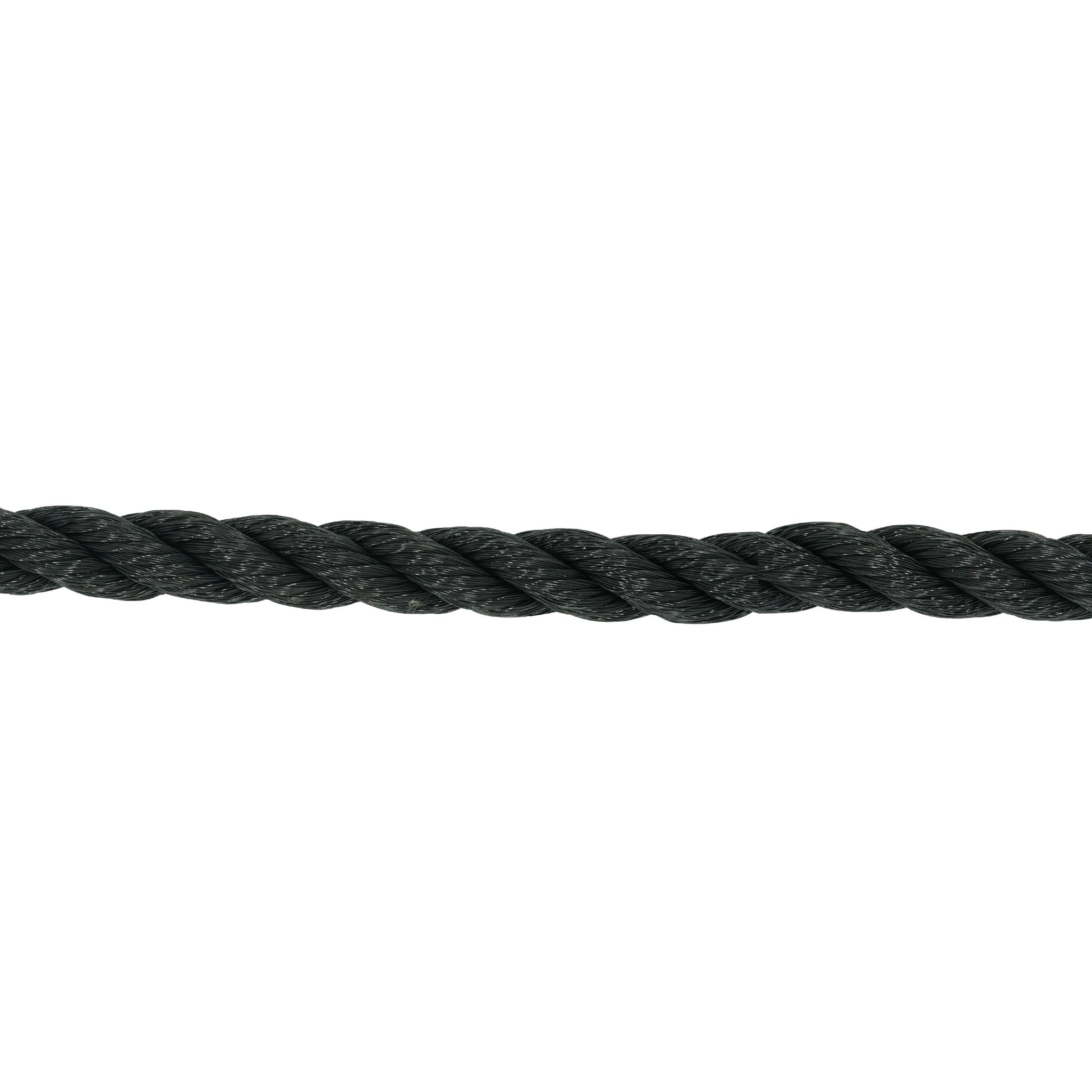 Polyester twisted rope black color ф8-26mm