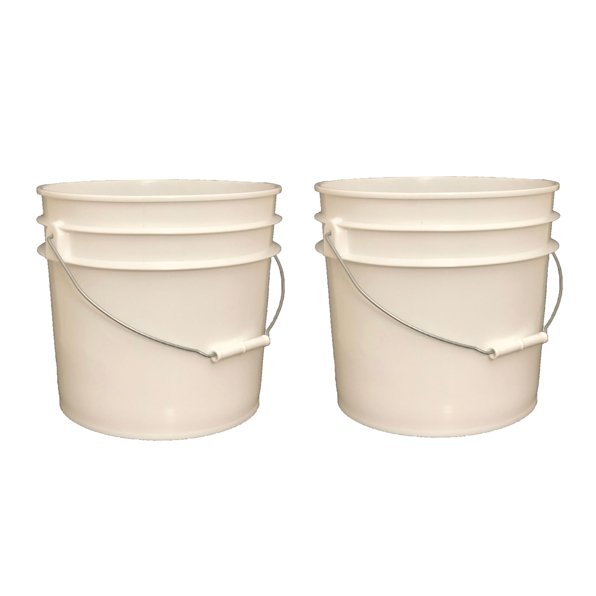 Bucket - Metal Handle without Lid, White | Everstrong Rope – Everstrongrope